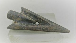 European Finds Ancient Viking Sharp Longshot Bronze Arrowhead Battle Relic