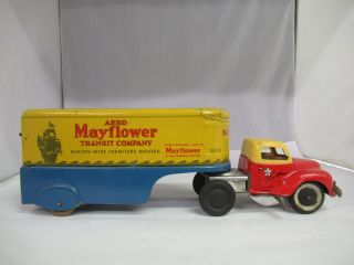 Vintage Courtland/marx Aero Mayflower Transit Co.  Metal Toy Truck,  651 - G