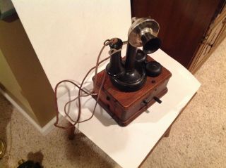 Vintage Kellogg Candlestick Phone With Ringer Box