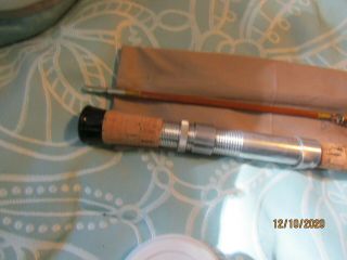 Vintage Phillipson Pacemaker Bamboo Spinning Rod With Bag