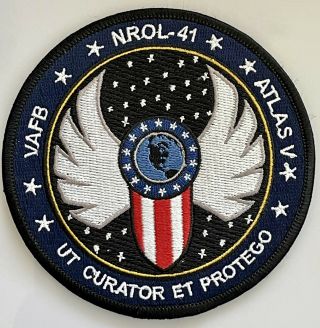 Ula Nrol - 41 Atlas V Vafb Launch Vehicle Mission Patch 4”