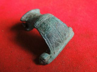Ancient Bronze Roman Rare Brooch Fibula