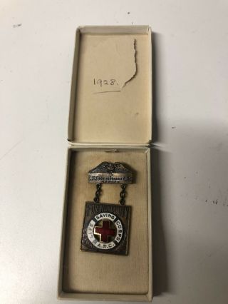 Red Cross Life Saving Medal Rare 1920’s Boxed And Named