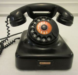 Vintage German Bakelite Rotary Telephone - - 1940 