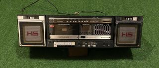1986 Vintage Panasonic Rx - C53 Stereo Boombox Radio Cassette Player Equalizer