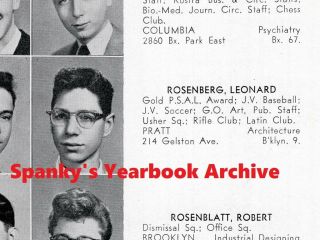 1956 York City Stuyvesant High School Yearbook Photos History Clubs Sports