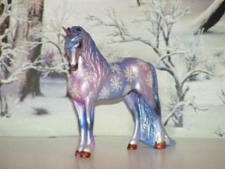 Ooak Breyer Cm Custom Stablemate Horse Django Friesian To Unicorn X D.  Williams