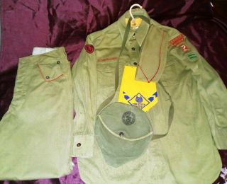 Complete Boy Scouts Of America Uniform Saginaw Michigan Pre To Early 1950s Era