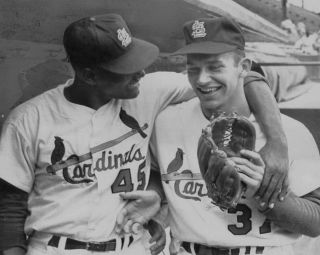 Bob Gibson Ray Sadecki In 1962 St.  Louis Cardinals Pitchers 8x10 Photo (zz - 214)