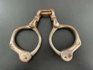 Antique Pat.  May,  1899 (bean Cobb) Handcuffs - No Key