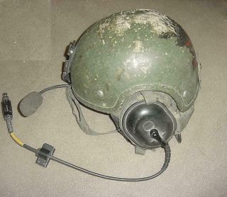 Large Us Military Armored Vehicle Crewman Helmet Microphone,  Night Vision Mount
