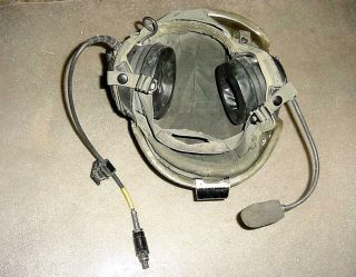 Large US Military Armored Vehicle Crewman Helmet Microphone,  Night Vision Mount 2