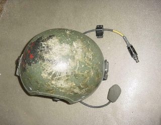 Large US Military Armored Vehicle Crewman Helmet Microphone,  Night Vision Mount 3