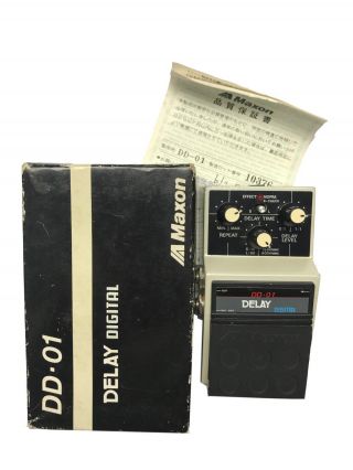 Maxon Dd - 01,  Digital Delay,  Made In Japan,  1980s,  Boxing,  Vintage Guita