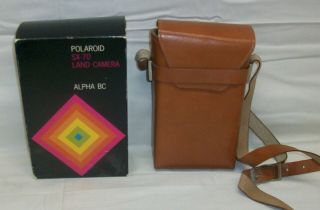 Vintage Polaroid Sx - 70 Land Camera And Case