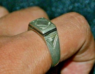 Rare Ancient Medieval Roman Bronze Ring - Circa 2nd Century Ad