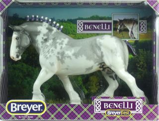 Breyer Draft Horse Breyerfest 2020 Store Special Glossy Benelli In Hand