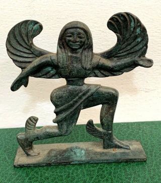 Ancient Greek Bronze Statue Mythology Sphinx 500 Bc 116mm