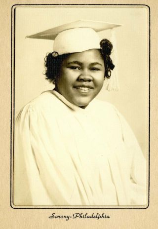 Vintage Photo Young African American Girl 