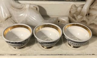 Set of 3 Vintage 1950’s Piero Fornasetti Milan Italy Snack or Appetizer Bowls 2