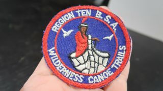 Boy Scouts Bsa Region Ten Wilderness Canoe Trails Patch