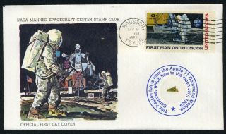 Apollo 11 - Official 1st Day Cover With Gold Kapton Foil Flown To The Moon
