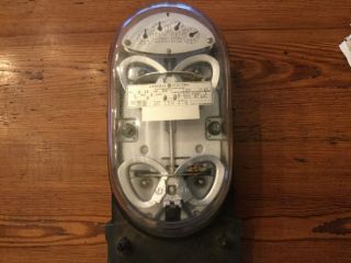 Antique Vintage General Electric D - 14 polyphase watthour Meter Steampunk 3