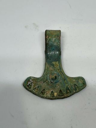Ancient Roman Bronze Pendant Blade Amulet Circa 100 A.  D.