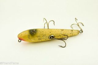 Vintage Creek Chub Sarasota Minnow Bait Antique Fishing Lure Silver Flash JJ2 2