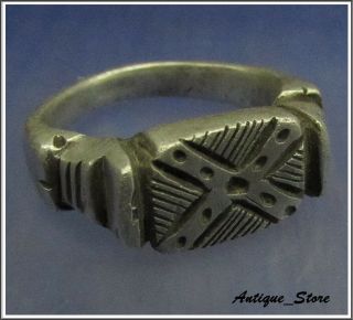 Legio X Fretensis Ancient Silver Legionary Roman Ring Rare 12.  5g