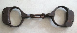 Antique Iron Handcuffs Wrist Shackles
