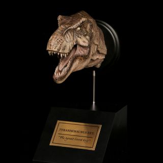 Female Tyrannosaurus T Rex Head Statue Dinosaur Model Figure Collector