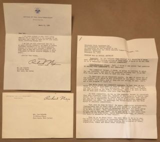 Rare 1960 Vice President Richard Nixon Signed Letter W/ Org Envelope & Excerpt
