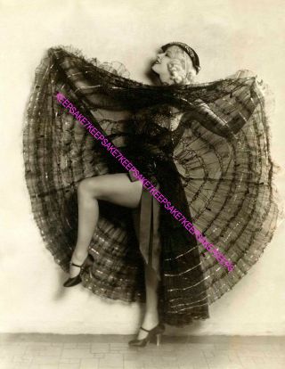 1920s - 1930s Actress Lili Damita Gorgeous And Leggy Raising Skirt Photo A - Ldam17