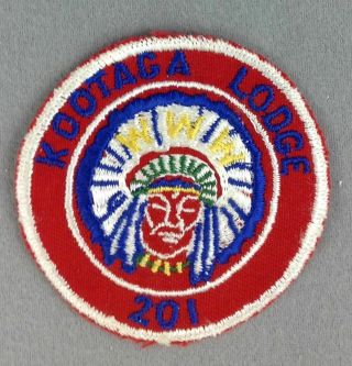 Oa Kootaga Lodge 201 R2 1950s Issue Kootaga Area Council Wv M1990 Nendawen [ht29
