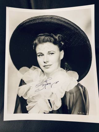 Gorgeous Ginger Rogers Glossy B&w 8x10 Photo With A Forged Signature