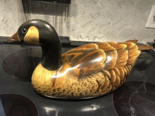 Limited Edition 35 Signed Tom Taber - Hersey Kyle,  Jr.  Wood Duck Decoy 1982 - 83