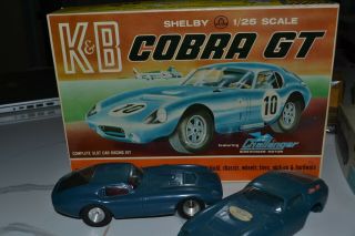 K&b Cobra Boxed 1/24 Vintage Slot Car For Revell & Cox Races