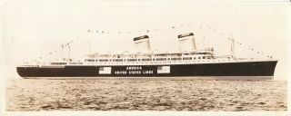 Vintage Photo United States Lines Ss America Ship Cruise Ocean Liner Ship
