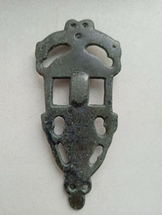 Ancient Bronze Zoomorphic Fibula 7 - 8 Century 5