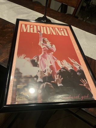 Madonna 1985 Material Girl Poster Vintage