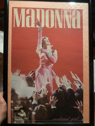 Madonna 1985 Material Girl Poster Vintage 2