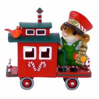 Wee Forest Folk M - 453f Christmas Train Caboose
