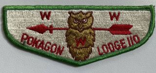 Boy Scout Oa 110 Pokagon Vintage Flap