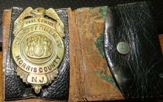 Vintage Obsolete Morris County Nj Deputy Sheriff Badge