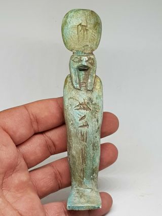 Rare Ancient Egyptian Statue God Of Wisdom Ibis (restored) 110 Gr 144 Mm