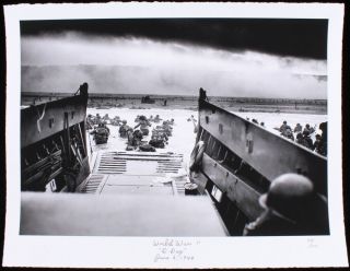 World War Ii " D - Day " Limited Edition 17x22 Fine Art Giclee On Paper /375