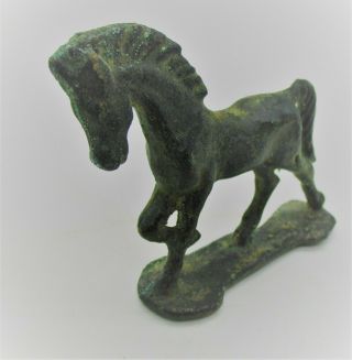 CIRCA 100BC - 100AD ANCIENT CELTIC BRONZE LEAPING HORSE STATUETTE RARE 2