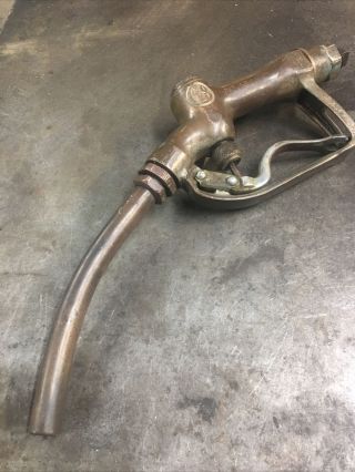 Vintage G&b Gas Pump Nozzle “pat Applied For”