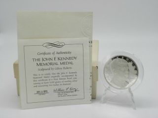 1973 John F Kennedy Memorial Medal By Gilroy Roberts (ec1014122)